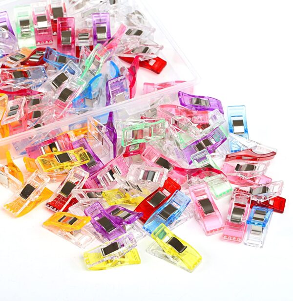 GWHOLE  108 piezas Clips de Costura Plástico de Colores para Costura, Pinzas para Coser Acolchado Manualidades Oficina - Image 3