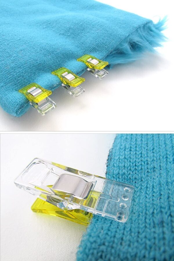 GWHOLE 60 Clips de Costura Pinzas Costura de Colores -27 x 10mm Clips Plástico para Coser, Hacer Colchas, Clips Manualidad, Trabajos de Tejido - Image 5